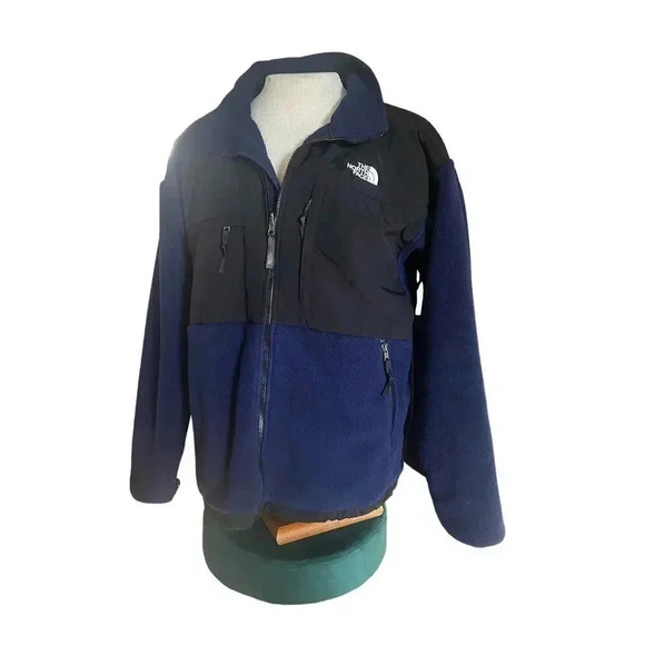 THE NORTH FACE blue and black zip up mens fleece jacket size XL - Picture 1 of 7